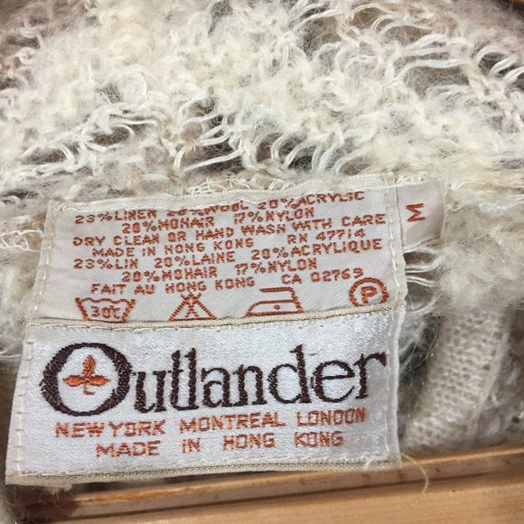 VINTAGE OUTLANDER DOUBLE BREAST CARDIGAN SWEATERS SIZE M - Picture 6 of 6